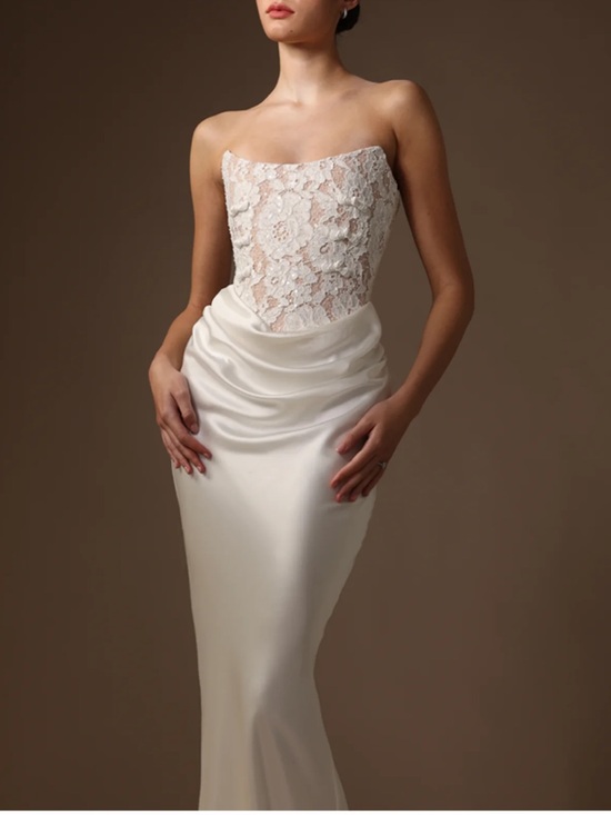 sau lee Dresses & Skirts - Sau Lee Blair Lace Dress in White Maxi